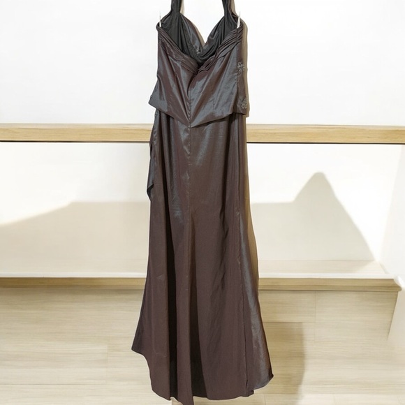 Cameron Blake by Moni Cheri, Size 12, Halter Style, with Jacket, Purple/Blue - Picture 2 of 16